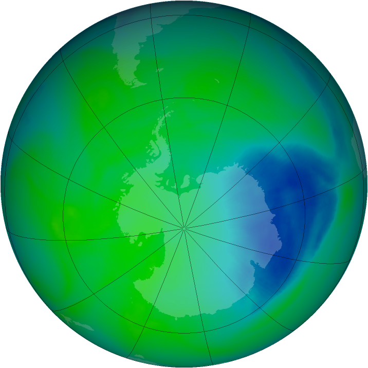 Ozone Map 2005-11-22